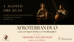 Afroterran duo  cena e concerto tra africa e puglia